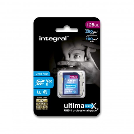INTEGRAL SDXC 128GB UHS2 U3 V60