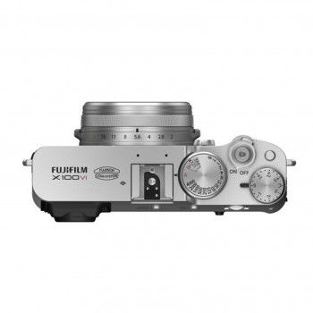 FUJI X100 VI silver dessus