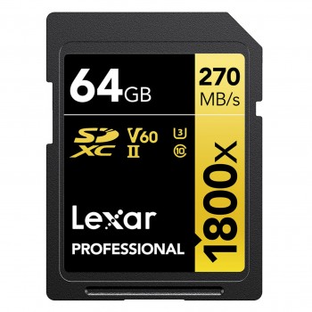 LEXAR SDXC 64GB PRO 1800X