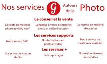 Nos services autours de la photo